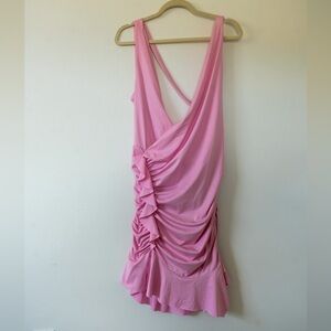 Princess Polly Pink Recycled Fibers Devotion Mini Dress, Size 8